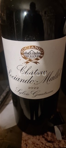 Bordeaux Haut-Médoc Château Sociando-Mallet 2022