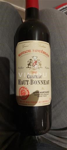 Bordeaux Montagne Saint-Émilion Château Haut-Bonneau 2007