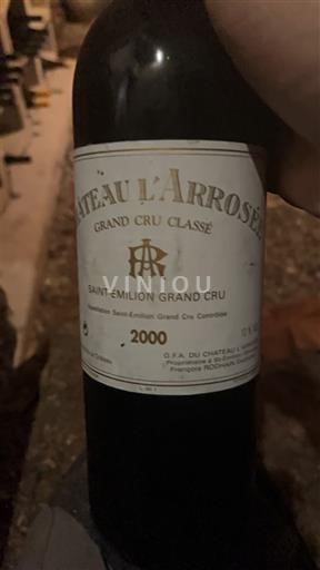 Bordeaux Saint-Émilion Grand Cru Grand Cru Classé Château L'Arrosée 2000