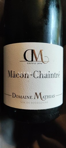 Burgundy Mâcon and Mâcon-Villages Domaine Mathias 2022