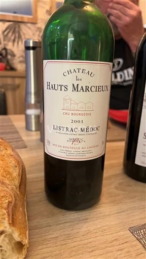 Burdeos Listrac-Médoc Cru Bourgeois Château Les Hauts Marcieux 2001