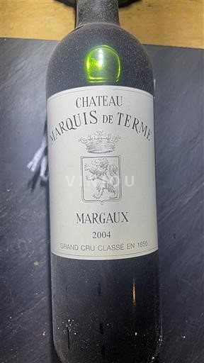 Burdeos Margaux Grand Cru Château Marquis de Terme 2004