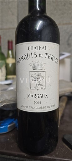 Bordeaux Margaux Grand Cru Château Marquis de Terme 2004