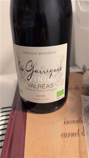 Thung lũng Rhône Không được chỉ định Caroline Bonnefoy Les Garrigues 2020