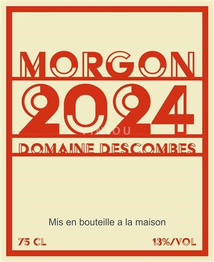 Beaujolais Morgon Famille Descombe 2024