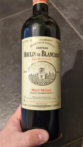 Bordeaux Haut-Médoc Château Moulin de Blanchon 2015