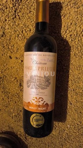 Bordeaux Côtes-de-bourg Château Haut Prieur 2018