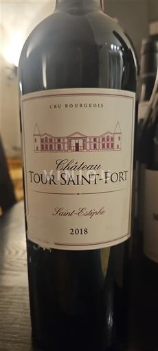 Bordeaux Saint-Estèphe Château Tour Saint-Fort 2018