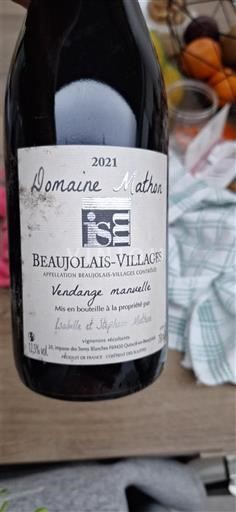 Beaujolais Beaujolais Villages Domaine Matray 2021