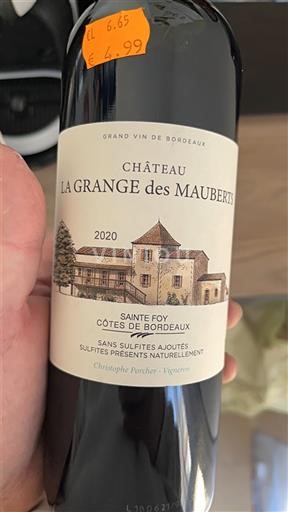 Bordeaux Không được chỉ định Château Lagrange des Mauberts 2020