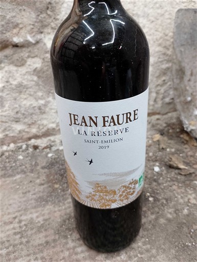 Bordeaux Saint-Émilion Jean Faure La Réserve 2019