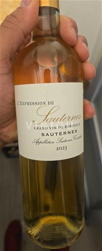 Burdeos Sauternes L'Expression de Sauternes 2023