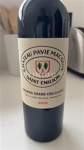 Bordeaux Saint-Émilion Grand Cru Château Pavie Macquin 2022