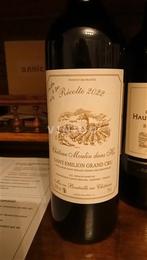 Bordeaux Saint-Émilion Grand Cru Grand Cru Château Moulin dans l'Île 2022