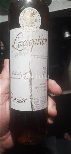 Jihozápad Monbazillac Domaine Combet L'exception 2003