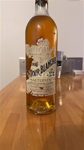 Bordeaux Sauternes Château La Tour Blanche 1986
