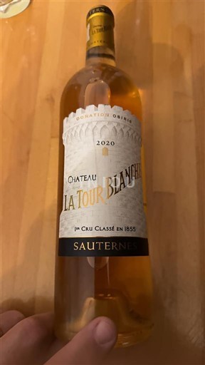 Bordeaux Sauternes 1er Cru Classé Château La Tour Blanche 2020
