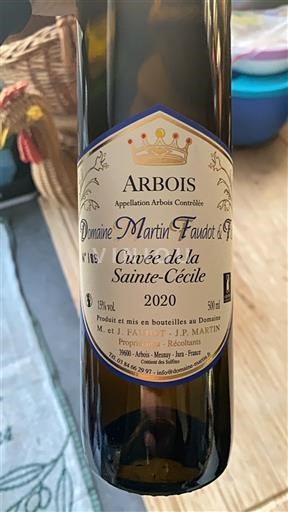Jura Arbois Domaine Martin Faudot & Fils de la Sainte-Cécile 2020