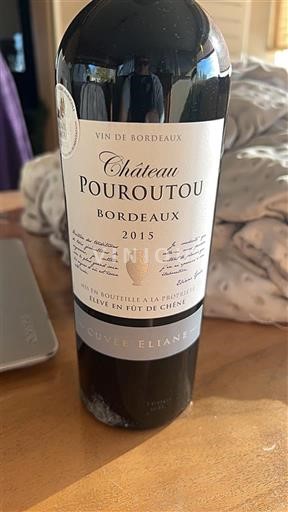 Bordeaux Château Pourtoutou Eliane 2015