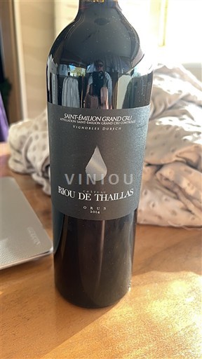 Bordeaux Saint-Émilion Grand Cru Grand Cru Château Riou de Thaillas Orus 2014
