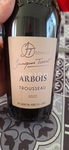 Jura Arbois Domaine Jacques Tissot Trousseau 2022