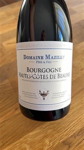 Borgonha Não especificado Domaine Mazilly 2022