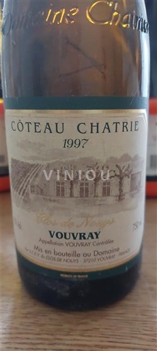 Údolí Loiry Vouvray Coteau Chatrie 1997