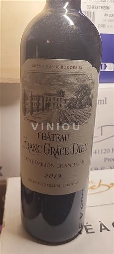 Burdeos Saint-Émilion Gran Cru Grand Cru Château Franc Grâce-Dieu 2019