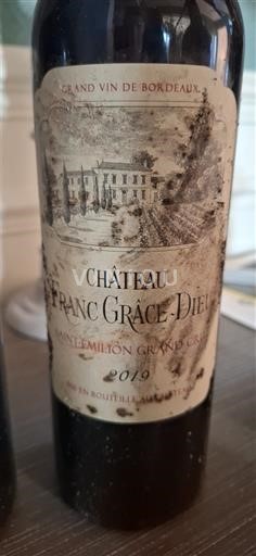 Burdeos Saint-Émilion Gran Cru Grand Cru Château Franc Grâce-Dieu 2019