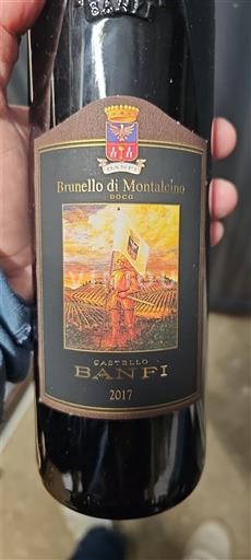 Toscana Brunello di Montalcino Castello Banfi 2017