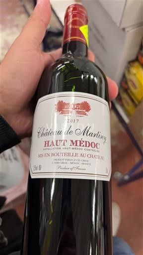 Bordeaux Haut-Médoc Château Martiny 2017