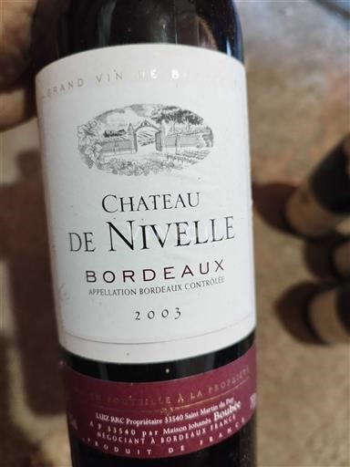 Bordeaux Château Nivelle 2003