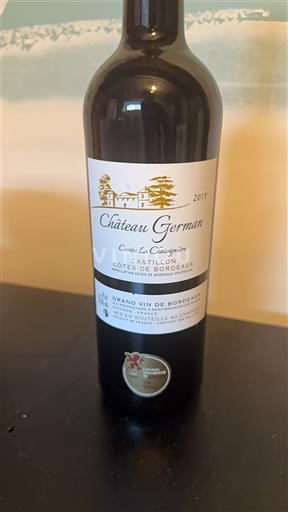 Bordeaux Castillon-côtes-de-bordeaux Château German La Châtaigneraie 2019