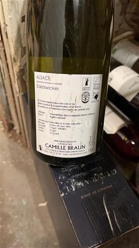 Alsace Camille Braun Edelzwicker Không niên vụ