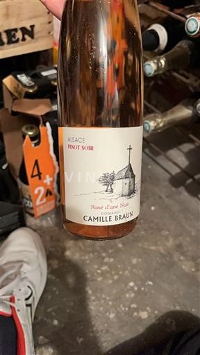 Alsace Camille Braun Rosé d'une Nuit 2023
