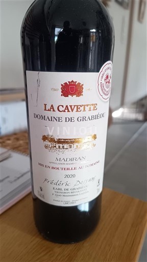 Sudoeste Madiran Domaine de Grabiéou La Cavette 2020