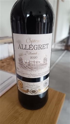 Bordeaux Château Allégret 2020