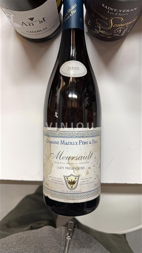 Burgundy Meursault Domaine Mazilly Père & Fils Les Meurgers 2005