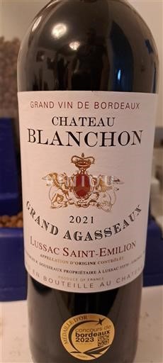 Burdeos Lussac-Saint-Émilion Château Blanchon Grand Agasseau 2021