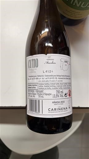 Aragona Cariñena Cutio Viñedo Macabeo 2022