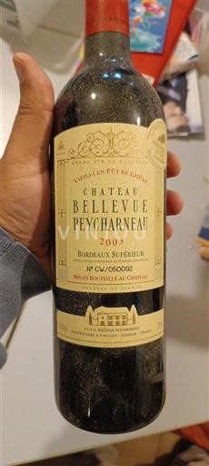 Bordeaux Bordeaux supérieur Château Bellevue Peycharneau 2003