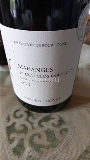Bourgogne Premier Cru Vincent Royet 1er Cru Clos Roussots 2023