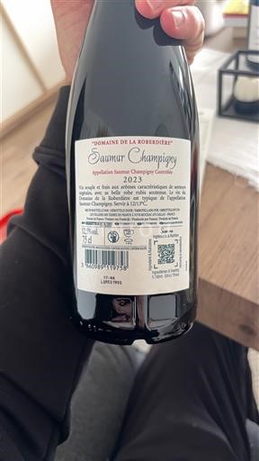 Vin Rouge sec Domaine La Roberderie 2023 France Vallée de la Loire Saumur-champigny AOC