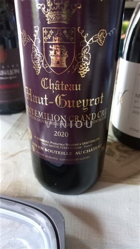 Bordeaux Saint-Émilion Grand Cru Grand Cru Château Haut-Gueyrot 2020