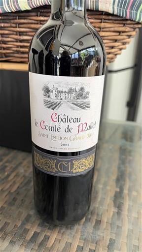 Burdeos Saint-Émilion Gran Cru Grand Cru Château Le Comte de Mallet 2023