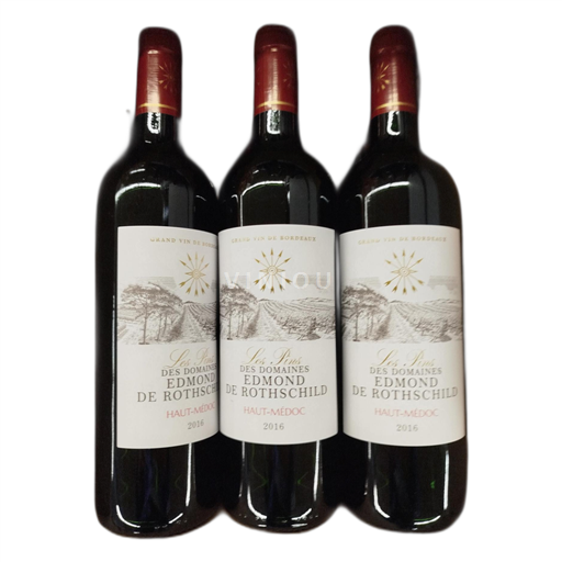 Vin Rouge sec Domaine Les Pins des s Edmond de Rothschild 2016 France Bordeaux Haut-Médoc AOC