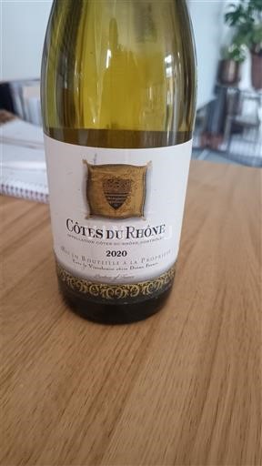 Rhône-dalen Côtes-du-Rhône Mis en bouteille à la propriété 2020