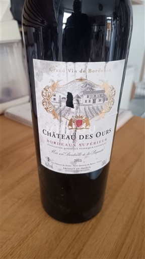 Bordeaux Bordeaux supérieur Château Des Ours 2015