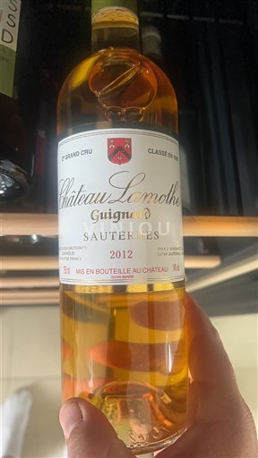 Bordeaux Sauternes Grand Cru Château Lamothe Guignard 2012