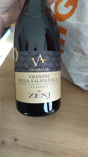 Vénétie Amarone della Valpolicella Cantina Zeni Vignealte 2022